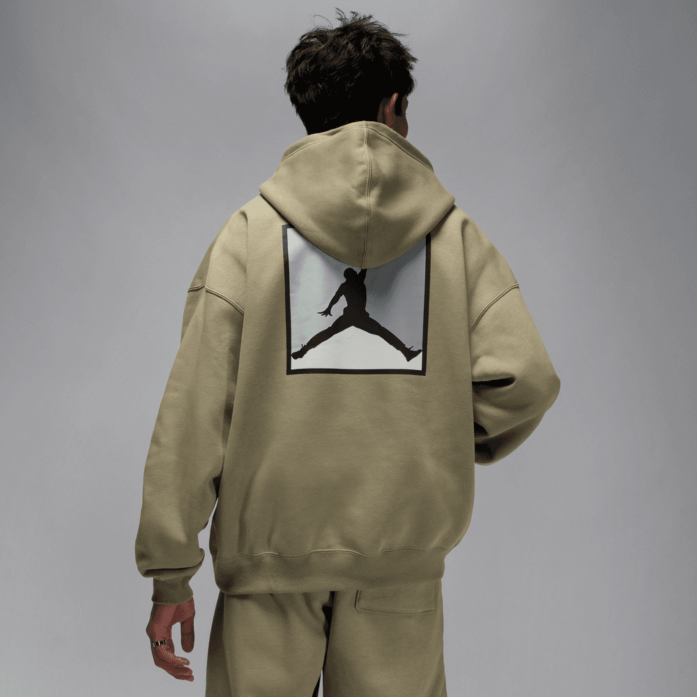 Jordan Brooklyn Fleece Men's Graphic Pullover Hoodie 'Medium Khaki'