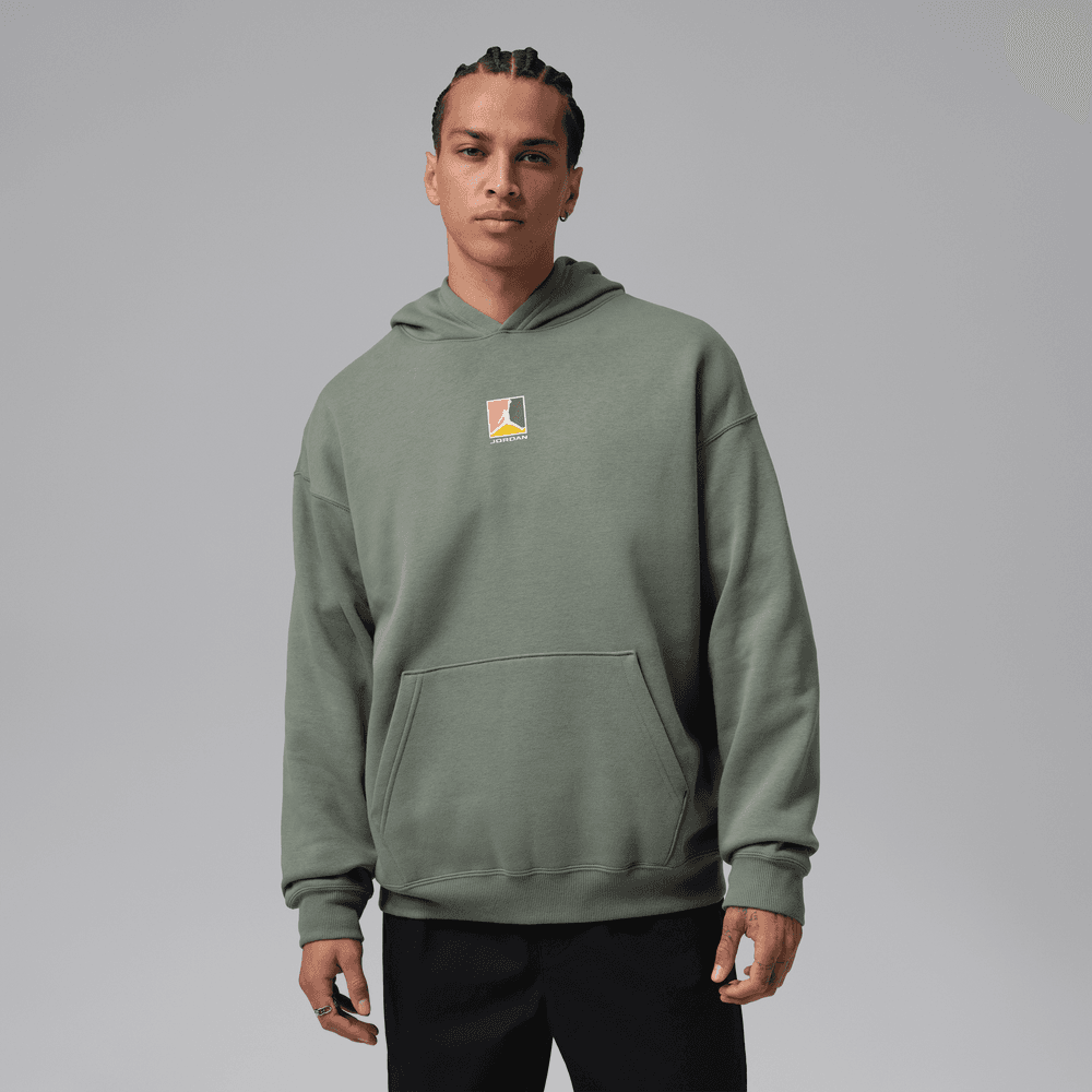Jordan Brooklyn Fleece Men's Graphic Pullover Hoodie 'Vintage Lichen'