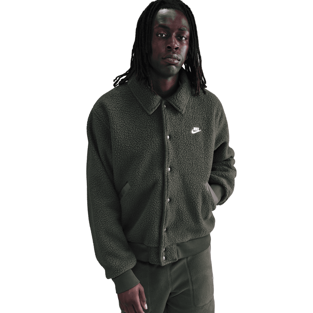 Nike Sportswear Club Men's High-Pile Fleece Coaches Jacket 'Sequoia'