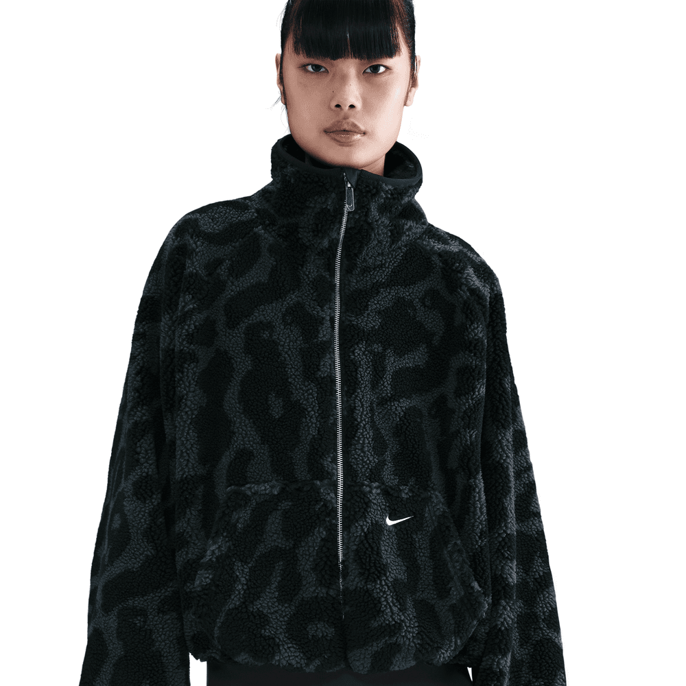 Nike Sportswear Women's High-Pile Fleece Jacket 'Black'