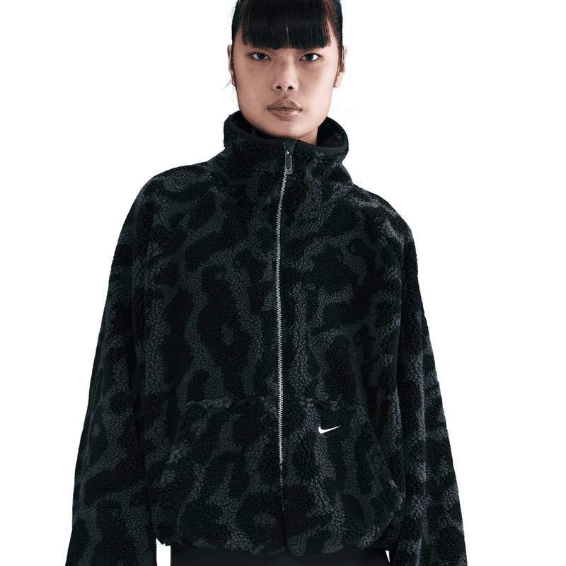 Nike Sportswear Women's High-Pile Fleece Jacket 'Black'