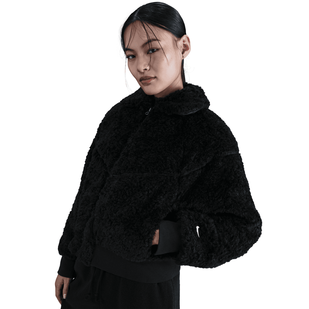 Nike Sportswear Essential Women's Loose Bomber Jacket 'Black/Sail'