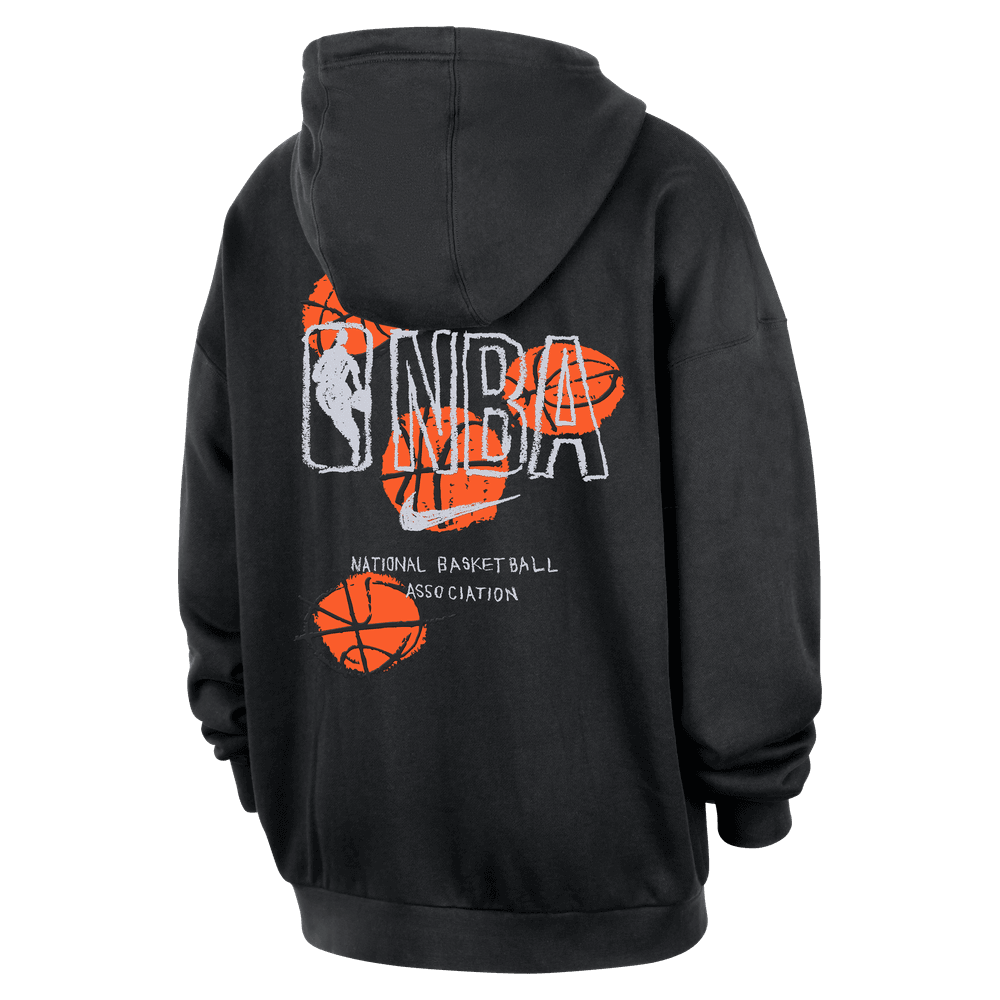 Team 31 Club Men's Nike Oversized Pullover Hoodie 'Black/Orange'