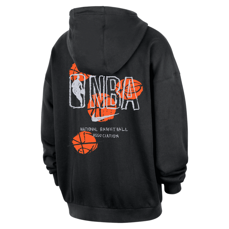 Team 31 Club Men's Nike Oversized Pullover Hoodie 'Black/Orange'