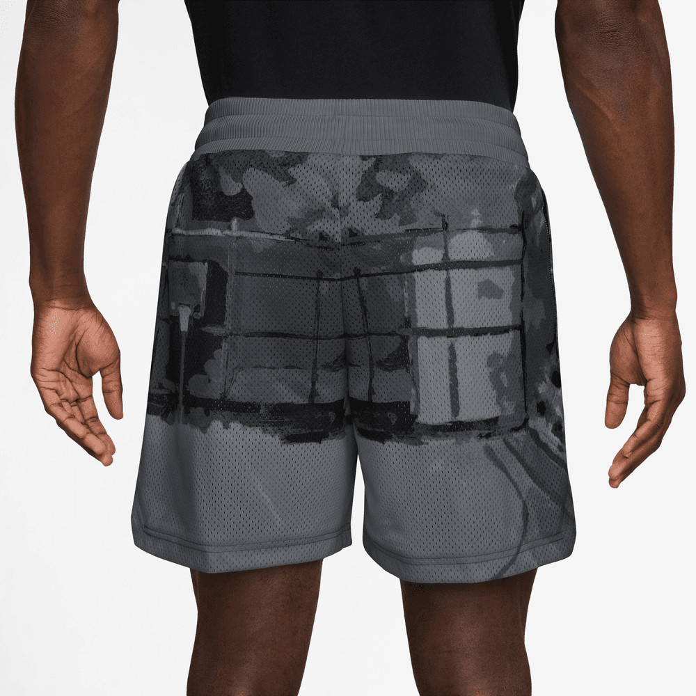 Nike Men's Dri-FIT 5" Mesh Basketball Shorts 'Iron Grey'