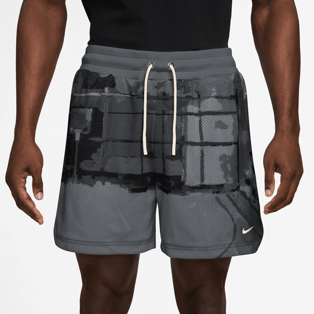 Nike Men's Dri-FIT 5" Mesh Basketball Shorts 'Iron Grey'