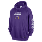 Los Angeles Lakers Courtside Men's Jordan NBA Club Premium Pullover Hoodie 'Purple/Amarillo'