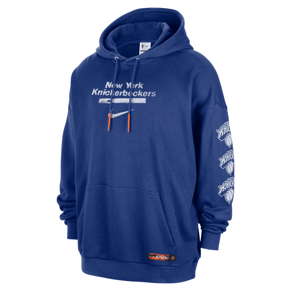New York Knicks Courtside Men's Jordan NBA Club Premium Pullover Hoodie 'Rush Blue'
