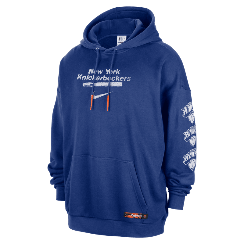 New York Knicks Courtside Men's Jordan NBA Club Premium Pullover Hoodie 'Rush Blue'