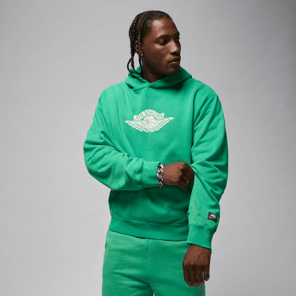 Jordan Rare Air Men's Fleece Pullover Hoodie 'Stadium Green'