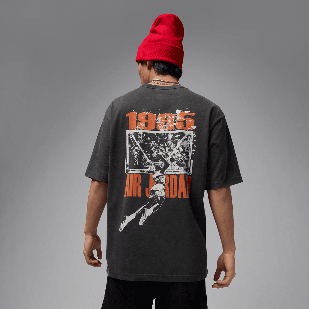 Jordan Brooklyn Men's Oversized Graphic T-Shirt 'Off Noir'