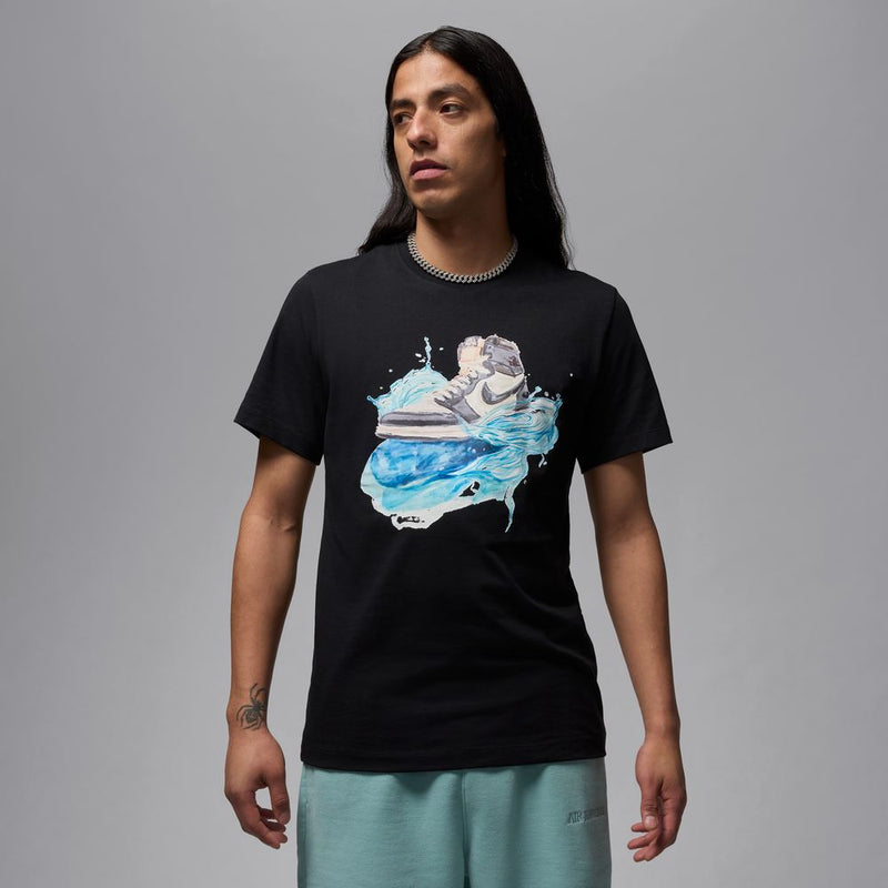 Jordan Flight Essentials AJ1 Men's Short-Sleeve T-Shirt 'Black/White'