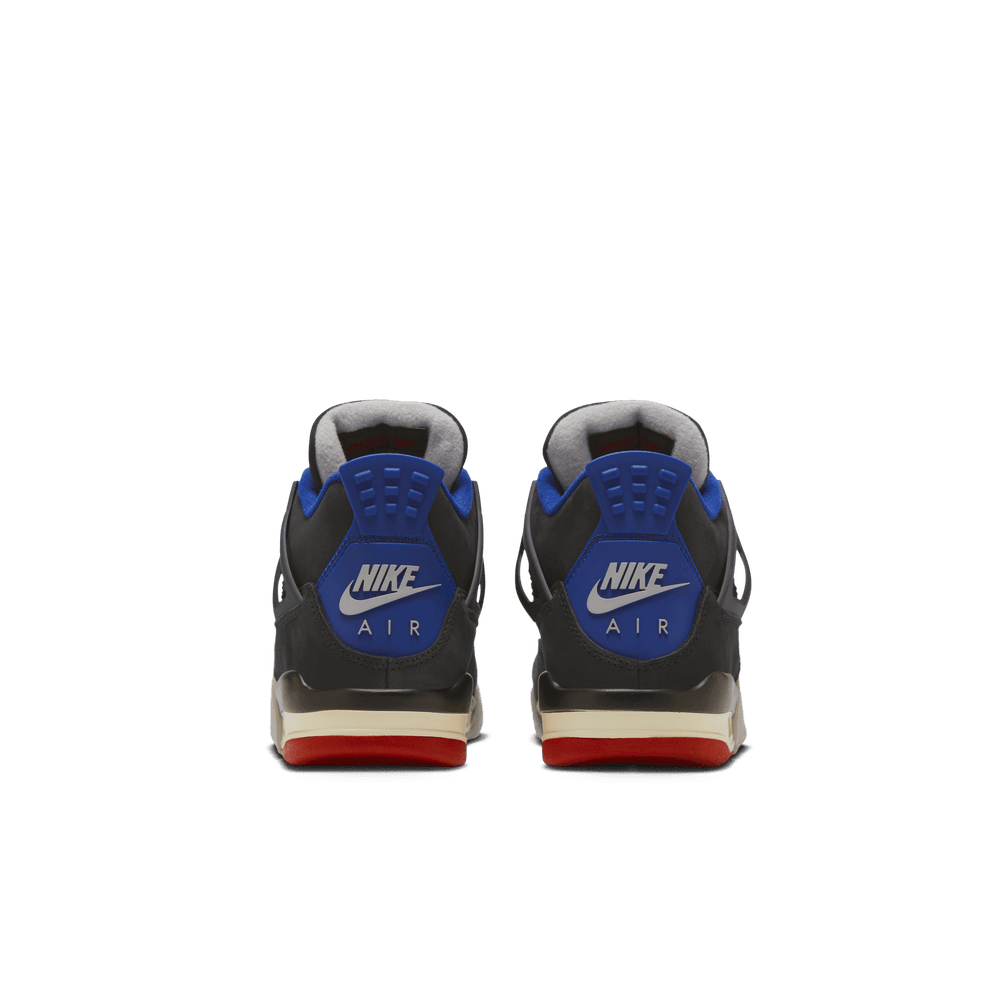 Air Jordan 4 Retro Big Kids' Shoes (GS) 'Black/Red/Blue/Smoke Grey'