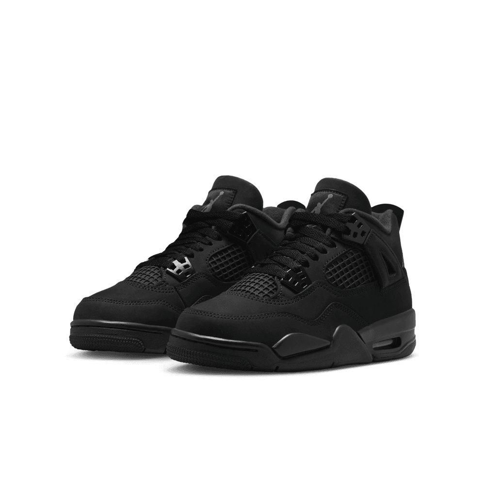 Air Jordan 4 Retro "Black Cat" Big Kids' Shoes (GS) 'Black'