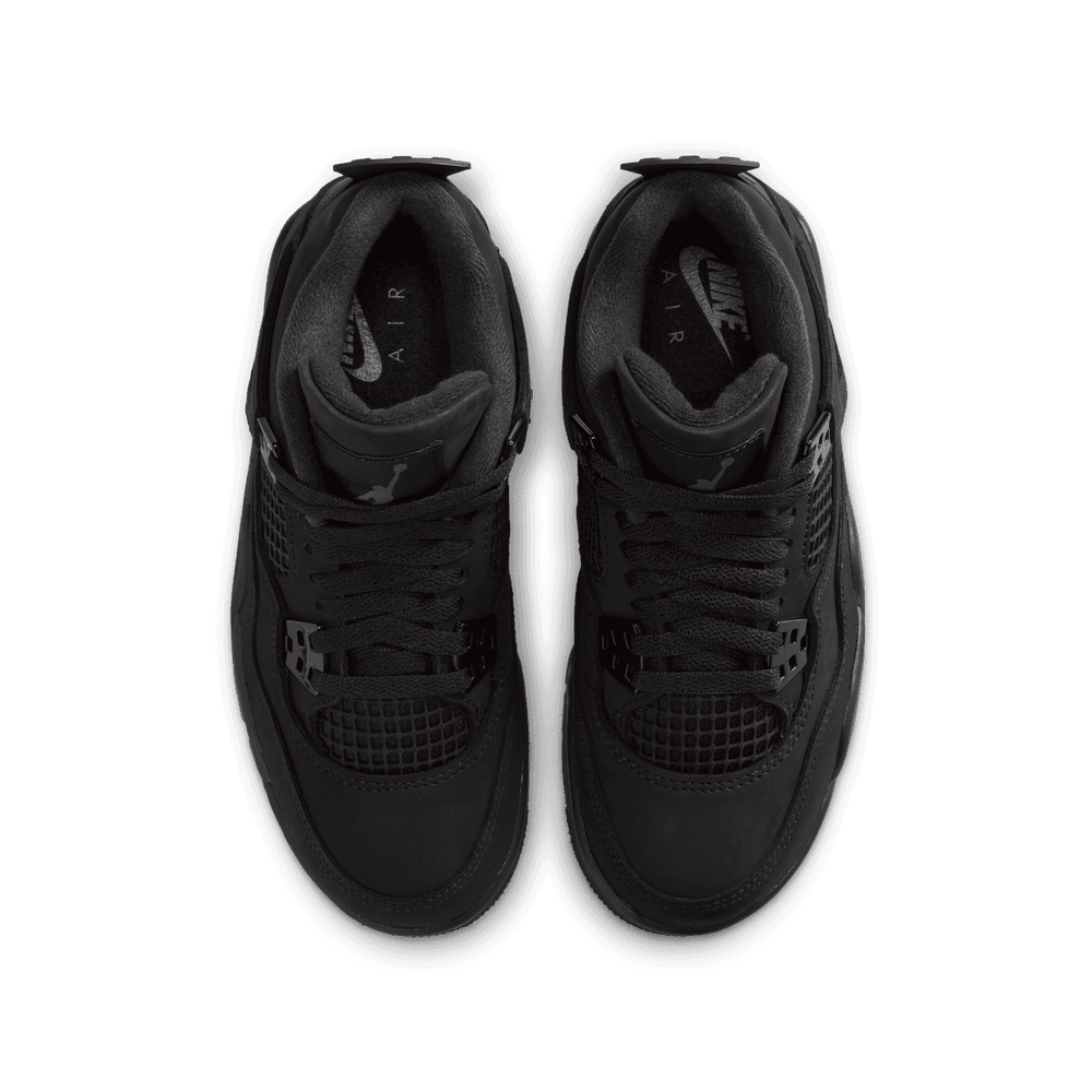 Air Jordan 4 Retro "Black Cat" Big Kids' Shoes (GS) 'Black'