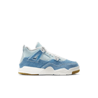Jordan 4 Retro "Worn Blue" Little Kids' Shoes (PS) SAIL/WORN BLUE-MTLC GOLD-GUM LT BROWN