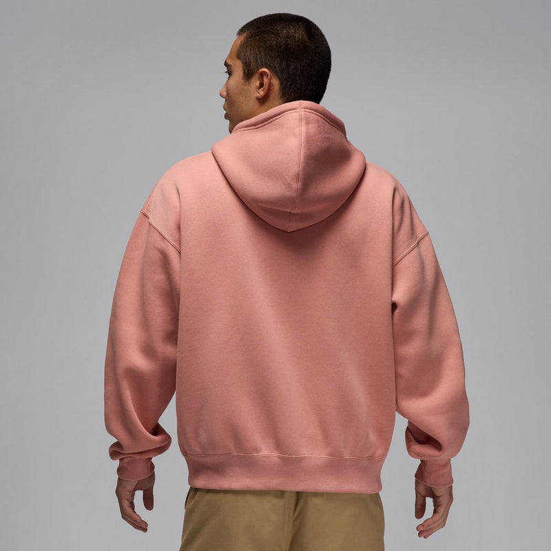 Jordan Brooklyn Fleece Men's Oversized Full-Zip Hoodie 'Rust Pink/White'