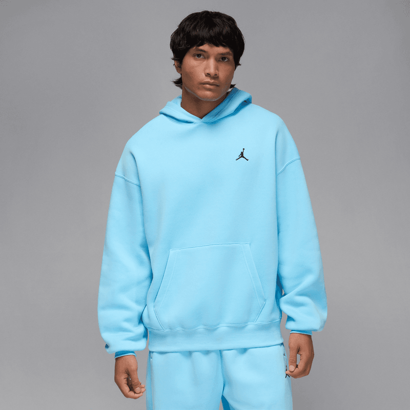 Jordan Brooklyn Fleece Men's Oversized Pullover Hoodie 'Blue Chill'