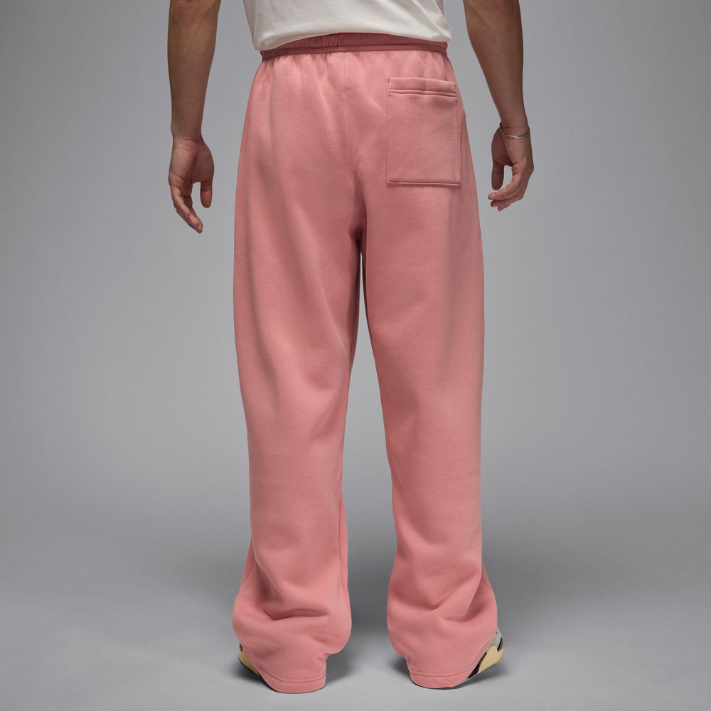 Jordan Brooklyn Fleece Men's Oversized Open-Hem Pants 'Rust Pink/White'
