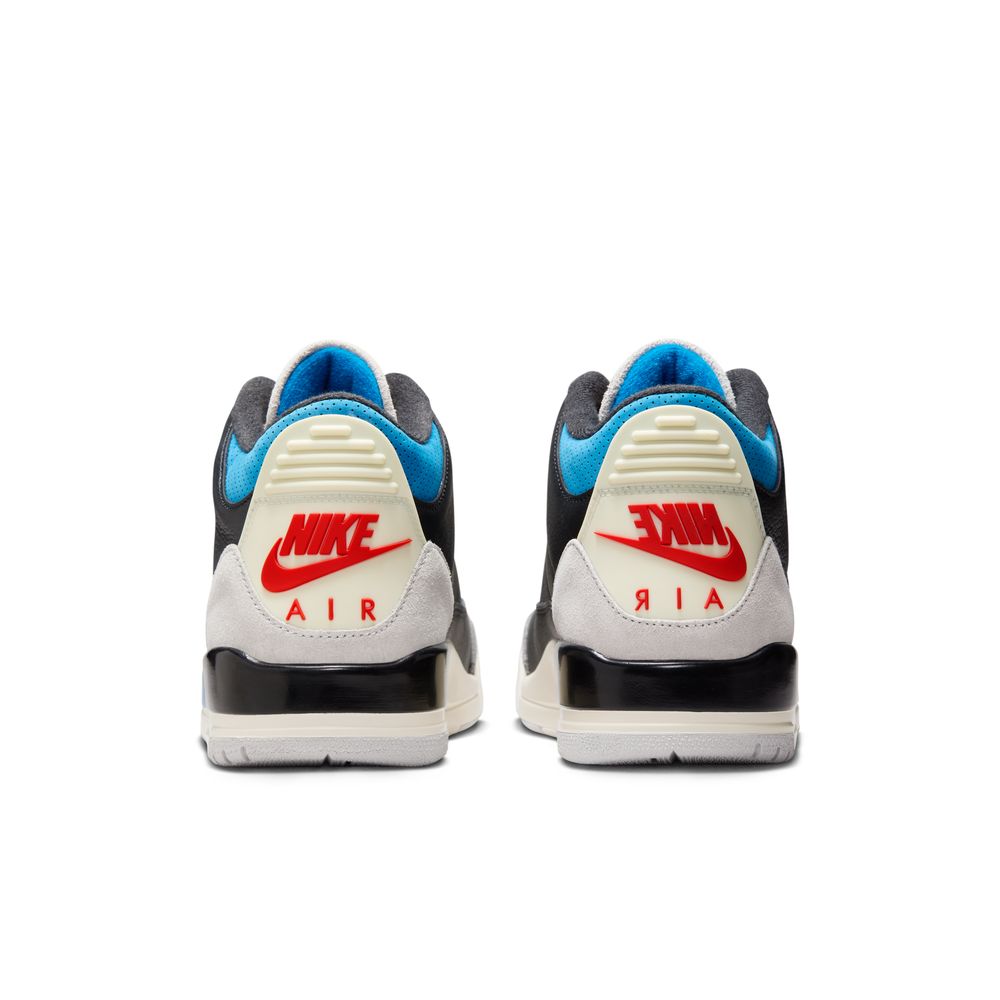 Air Jordan 3 Retro "Rare Air" Men's Shoes 'Black/Red/Grey'