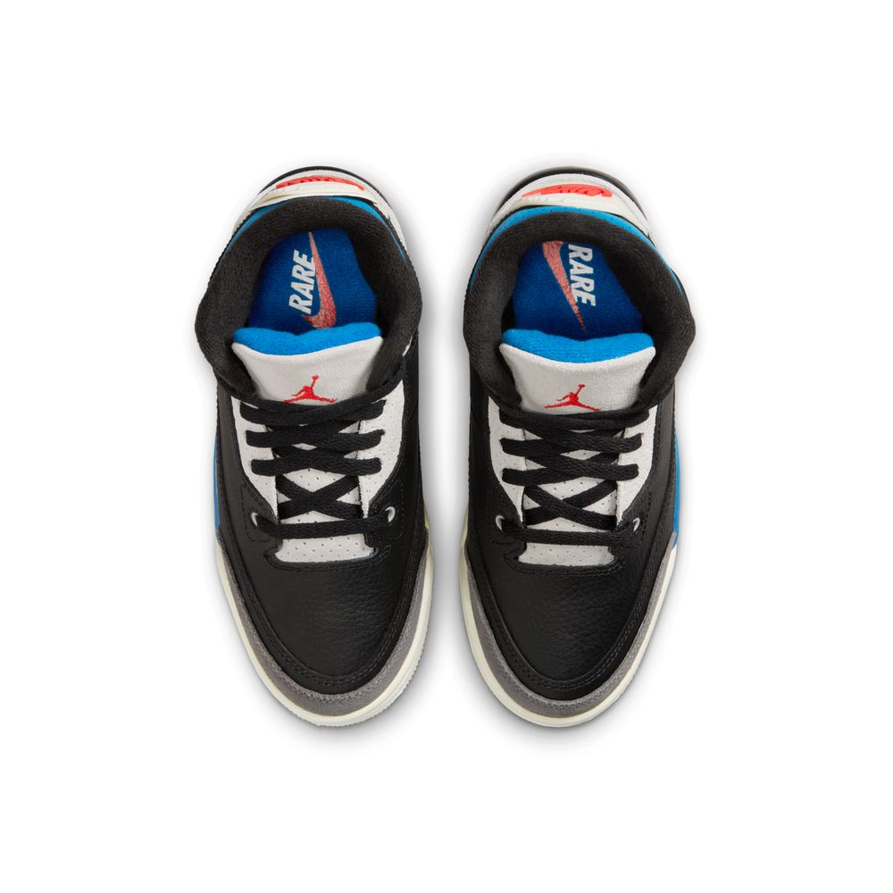 Jordan 3 Retro Little Kids' Shoes(PS) 'Black/Red/Grey'