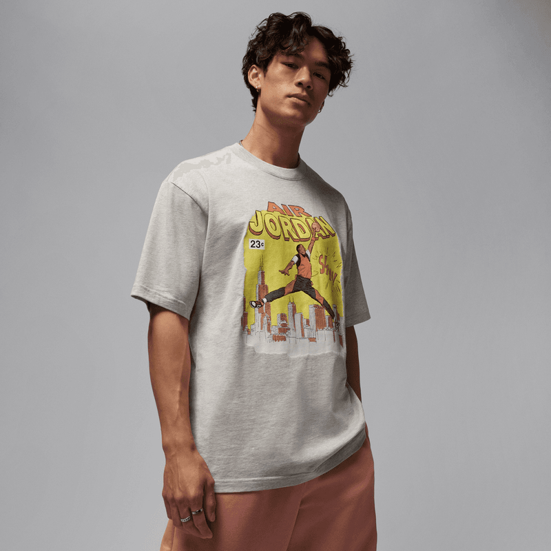 Jordan Men's Comic T-Shirt 'Grey Heather'