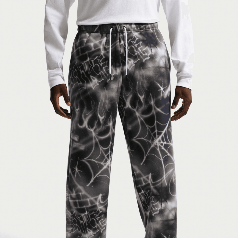 Nike Standard Issue Men's Brushed Open Hem Basketball Pants 'Black/Ivory'