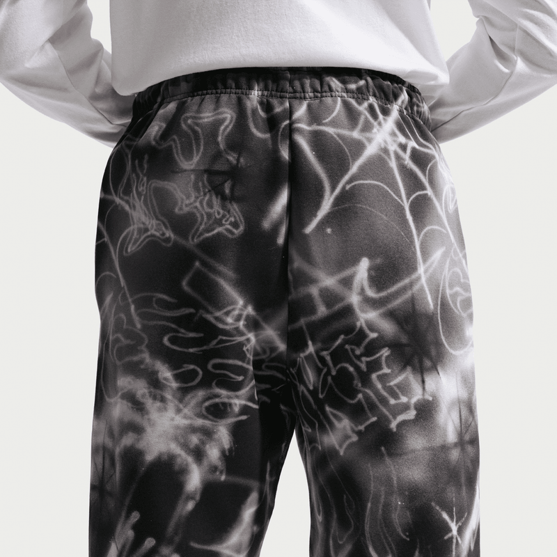 Nike Standard Issue Men's Brushed Open Hem Basketball Pants 'Black/Ivory'