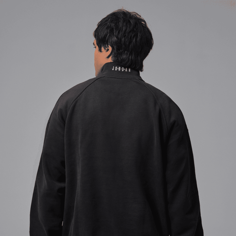 Jordan Flight Men's Graphic Fleece 1/4-Zip 'Black/Sail'