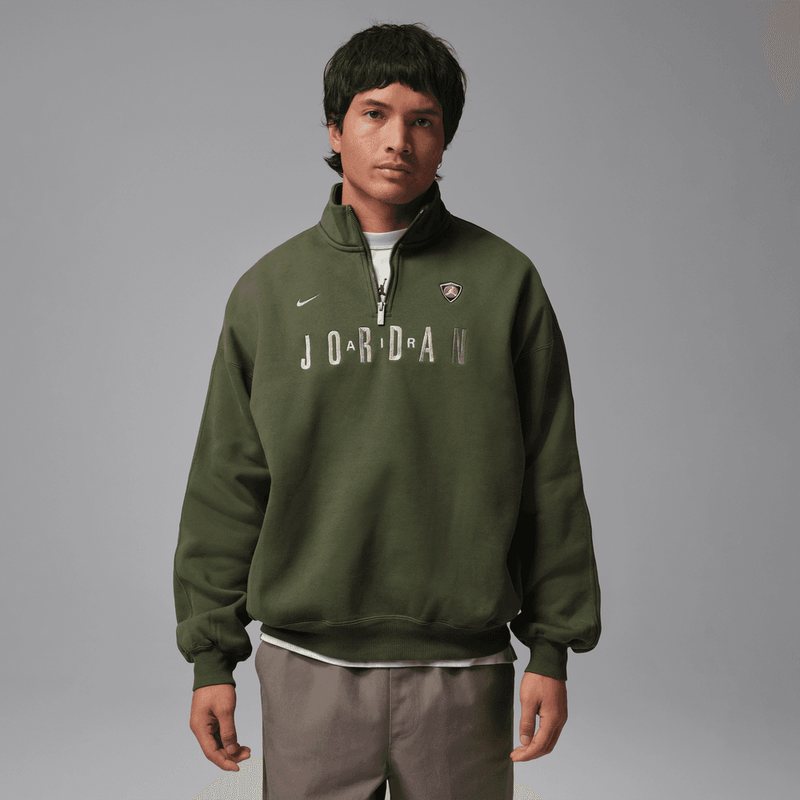 Jordan Flight Men's Graphic Fleece 1/4-Zip 'Cargo Khaki'
