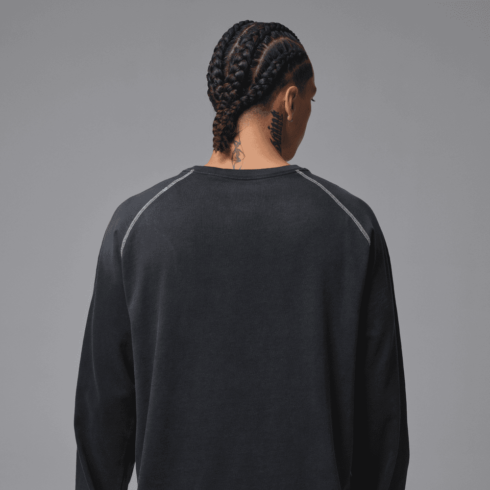 Jordan Flight Men's Heavyweight Long-Sleeve Top 'Black/Sail'