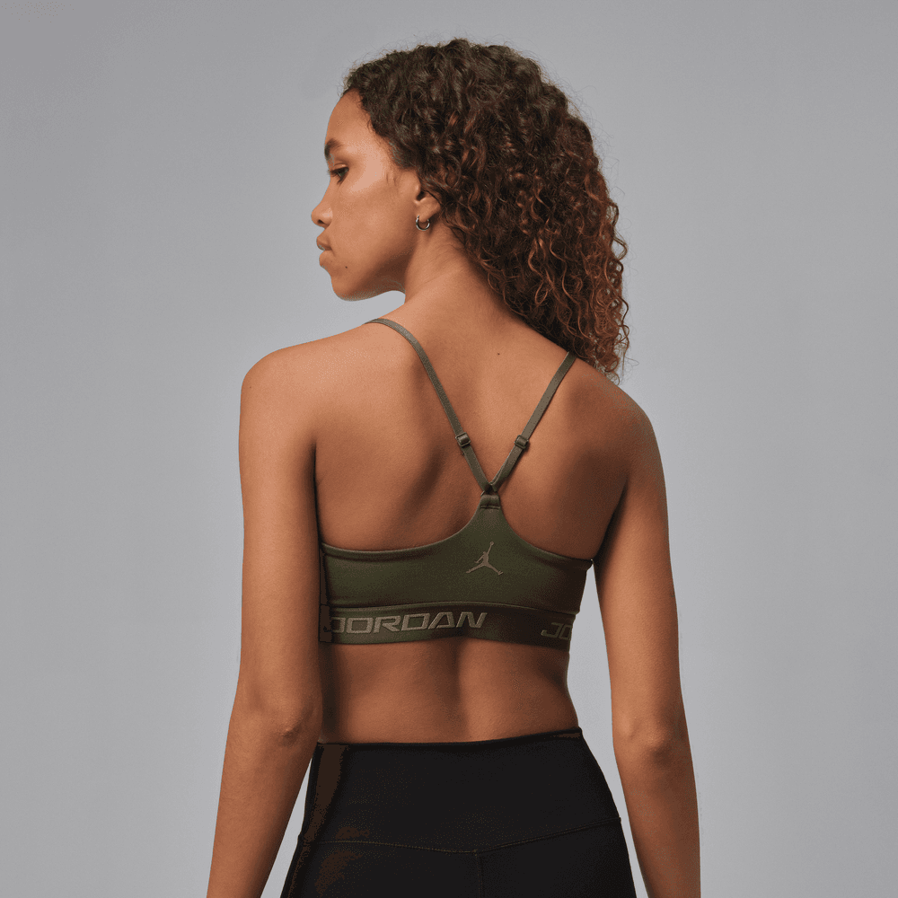 Jordan Sport Essentials Women's Padded Adjustable Sports Bra 'Cargo Khaki'