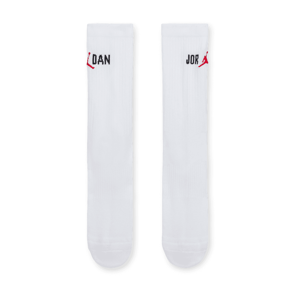 Jordan Everyday Crew Socks (1 Pair) 'White/Black/Red'