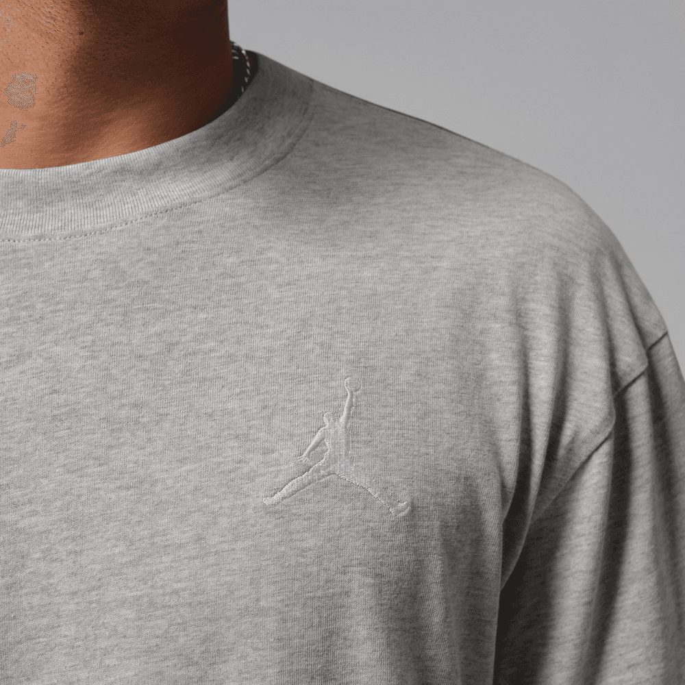 Jordan Men's Embroidered Jumpman T-Shirt 'Grey Heather'