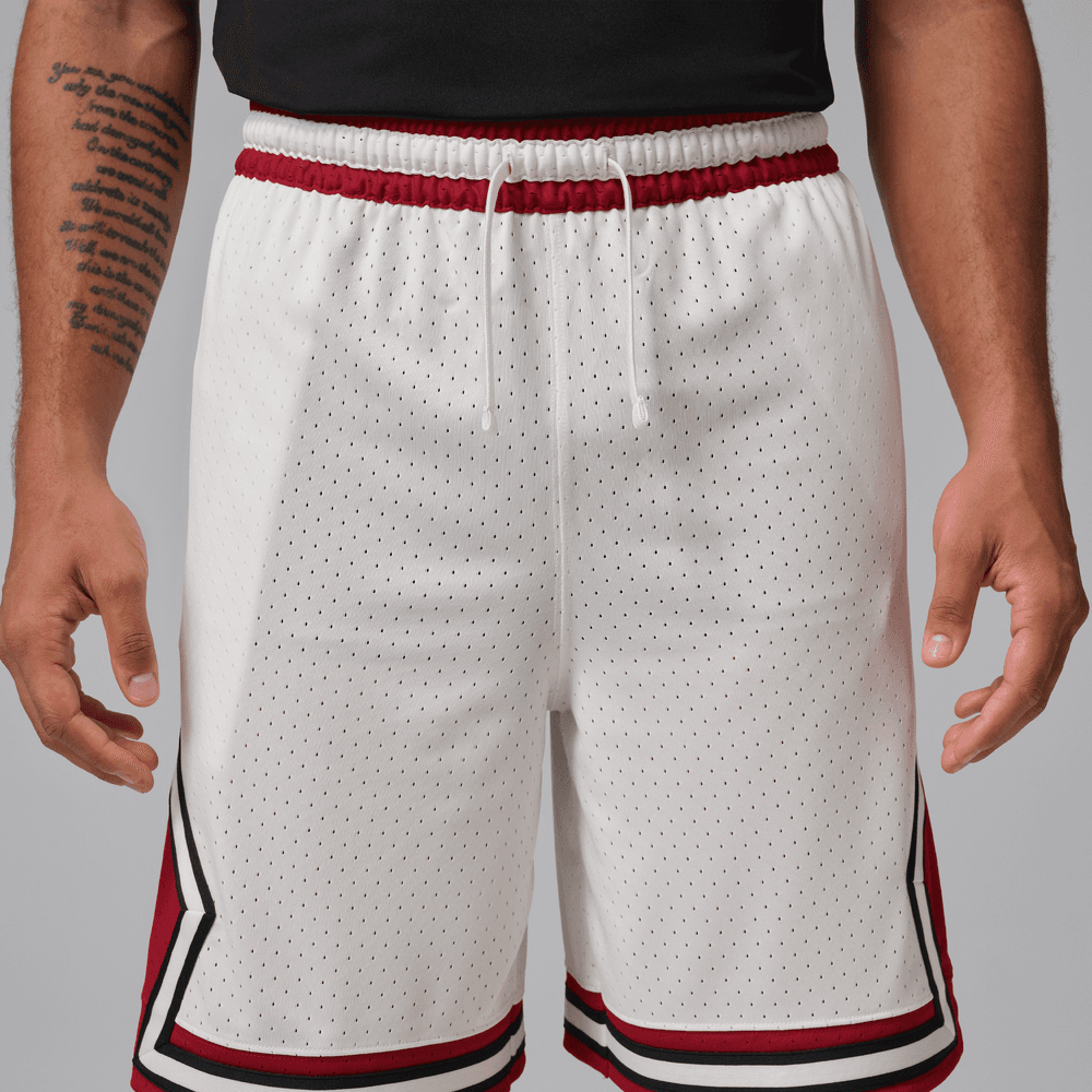 Jordan Sport Men's Dri-FIT 9" Diamond Shorts 'White/Gym Red'