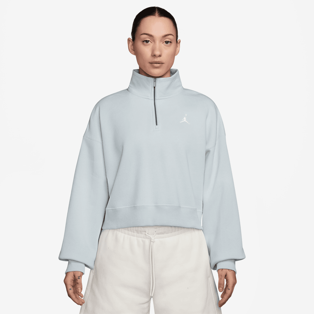 Jordan Brooklyn Fleece Women's 1/4-Zip Top 'Pure Platinum'