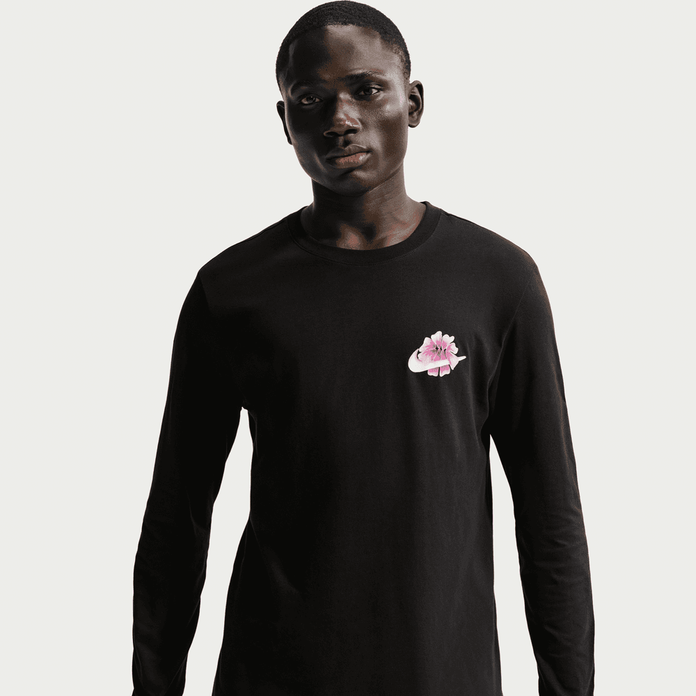 Nike Essential Men's Long-Sleeve Basketball T-Shirt 'Black'