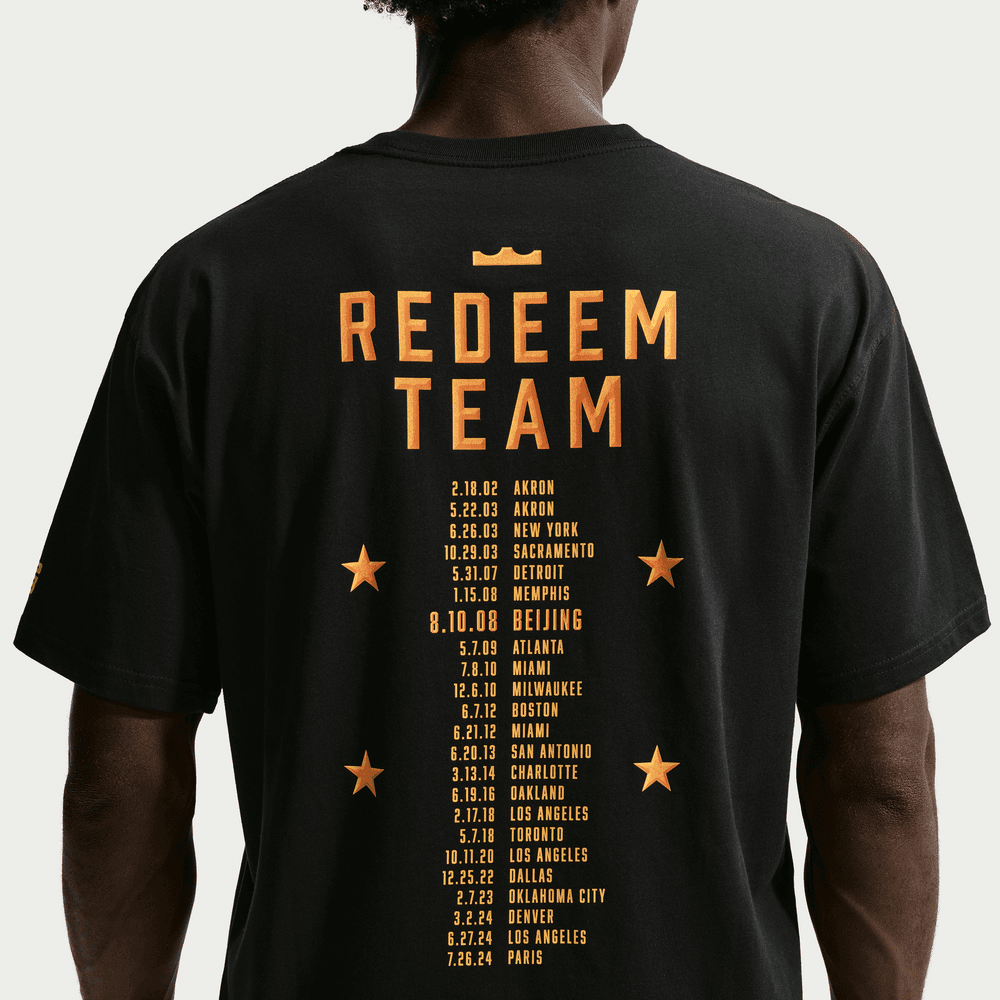 LeBron James LeBron "Out For Redemption" Nike Men's Basketball T-Shirt 'Black'