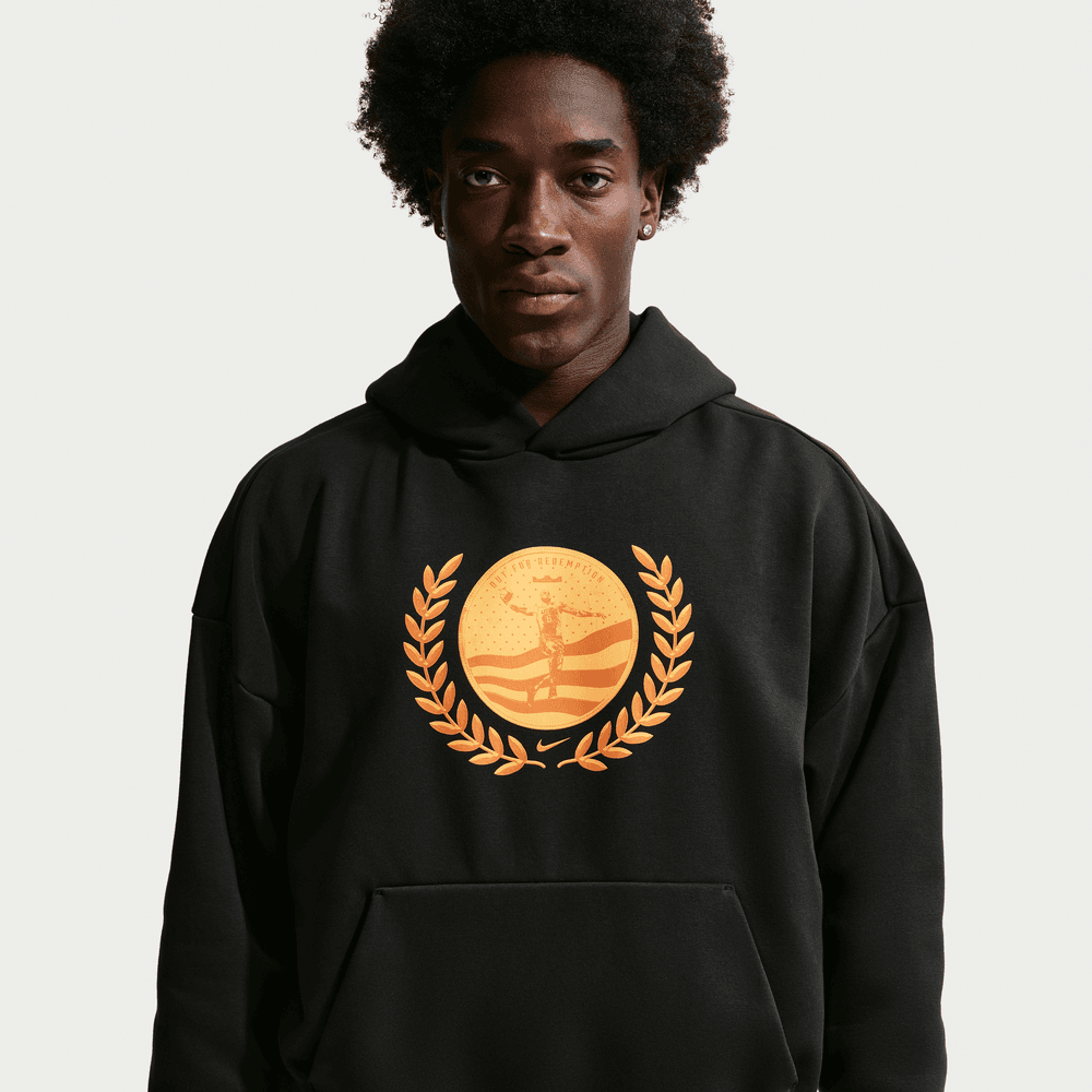 LeBron James LeBron "Out For Redemption" Men's Therma-FIT Brushed Basketball Pullover Hoodie 'Black'
