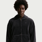 LeBron James LeBron Men's Velour Full-Zip Basketball Hoodie 'Black'