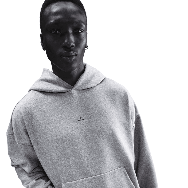 Nike Standard Issue Men's Therma-FIT Brushed Basketball Pullover Hoodie 'Grey Heather'