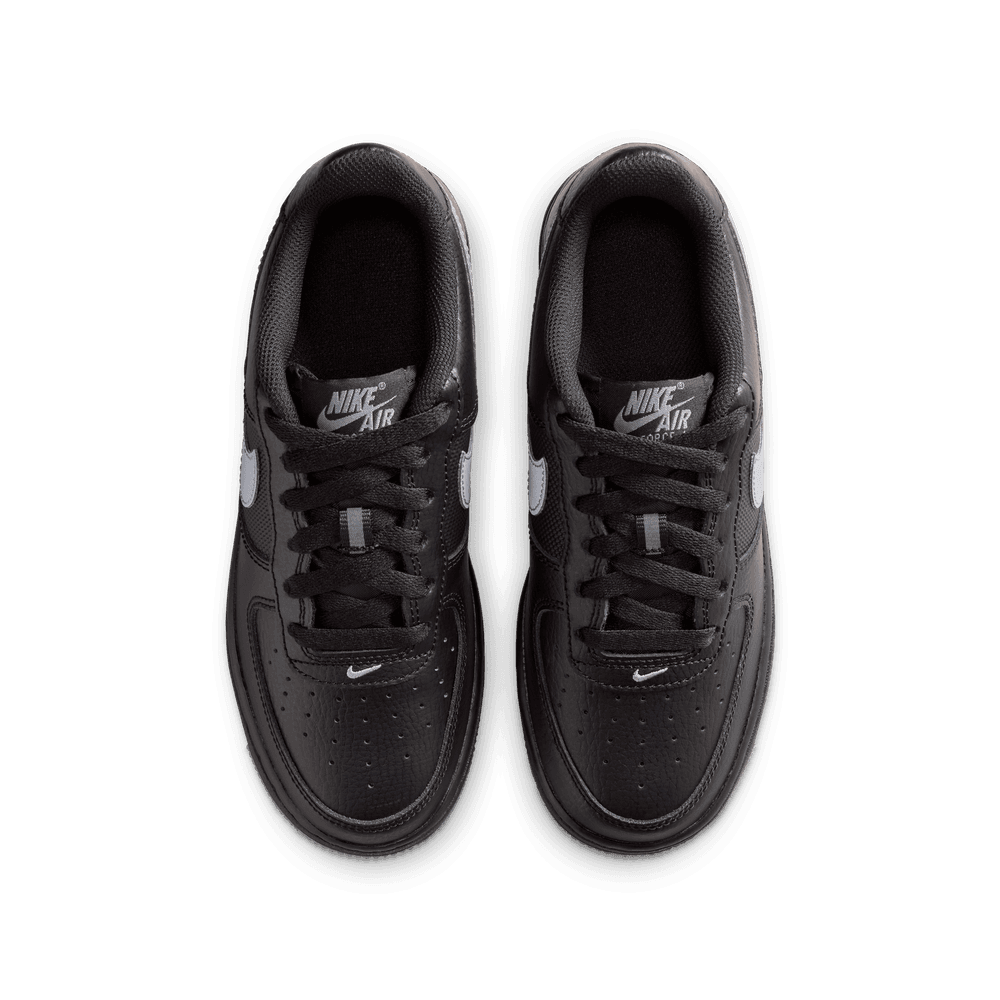 Nike Air Force 1 Big Kids' Shoes 'Black/Cool Grey'