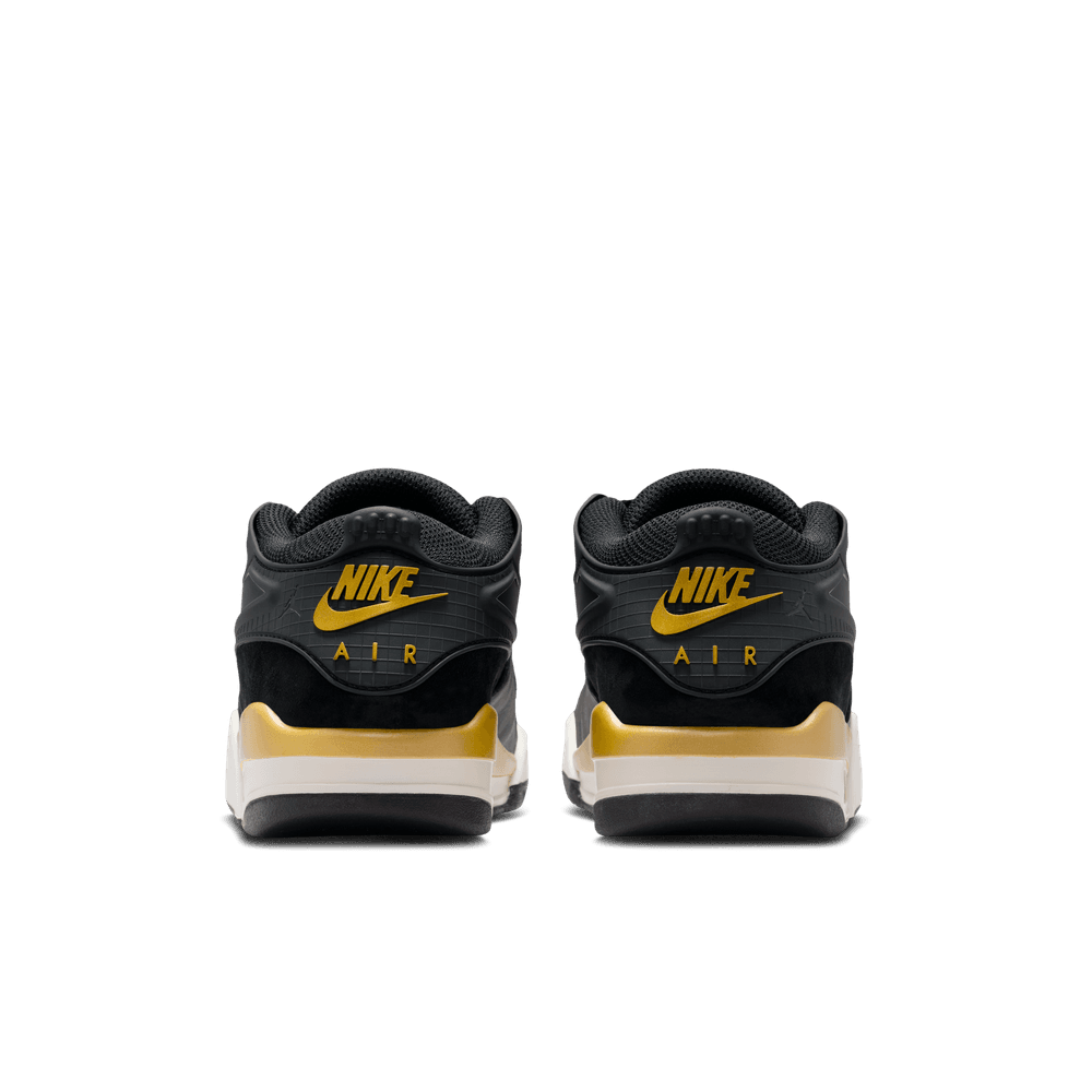 Air Jordan 4 RM Big Kids' Shoes (GS) 'Black/Gold'