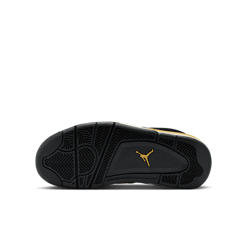 Air Jordan 4 RM Big Kids' Shoes (GS) 'Black/Gold'