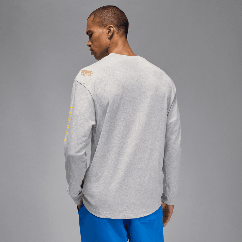 Jordan Brooklyn Men's AJ11 Graphic Long-Sleeve T-Shirt 'Grey Heather'