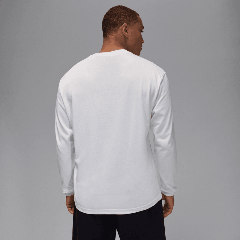Jordan Brooklyn Men's AJ11 Graphic Long-Sleeve T-Shirt 'White'