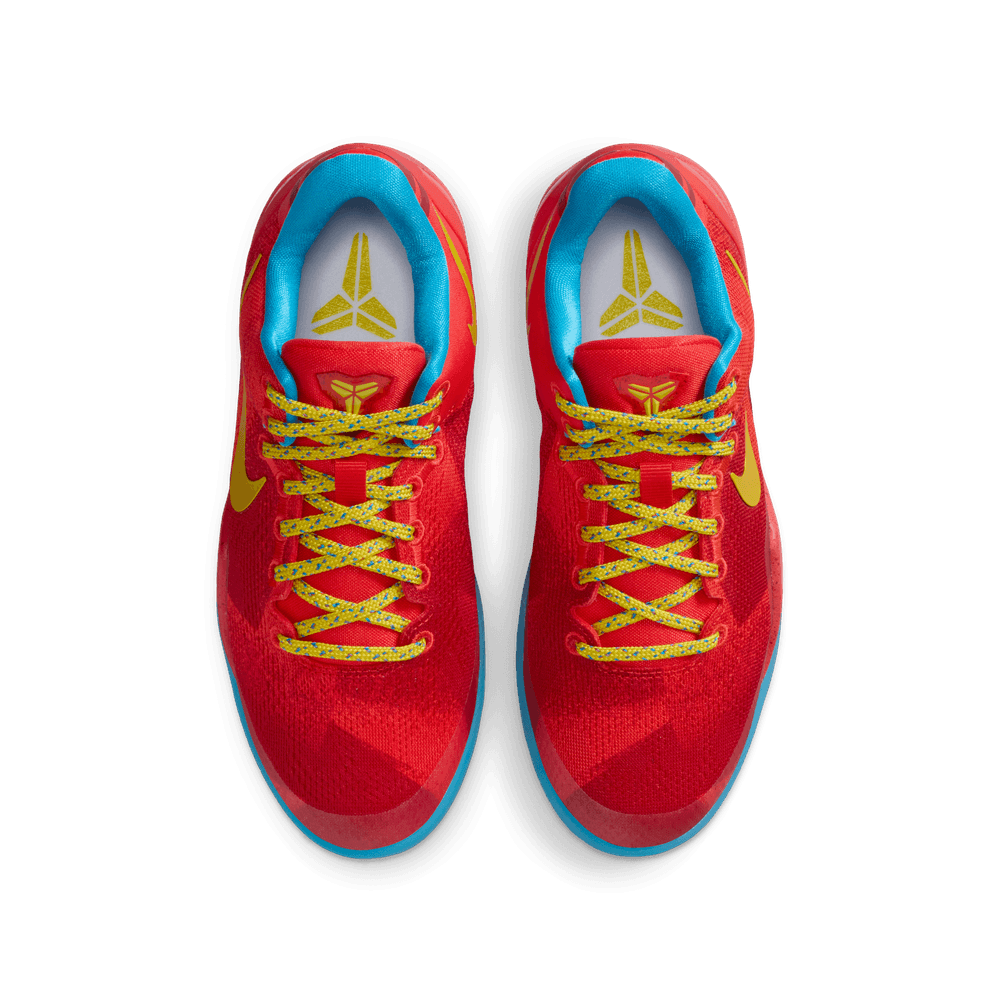 Kobe Bryant Kobe VIII Little Kids' Basketball Shoes (GS) 'Crimson/Citron/Blue'