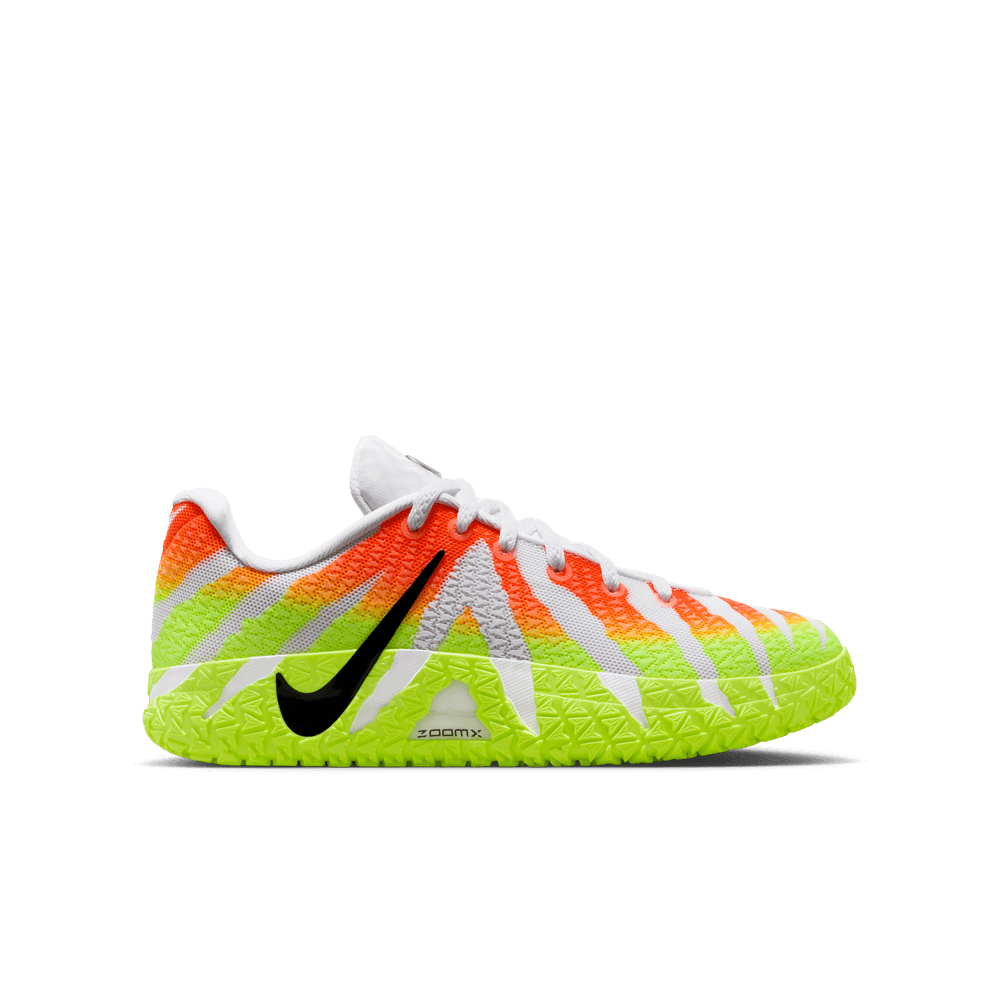 Ja Morant Ja 3 "Snowed In" Big Kids' Basketball Shoes (GS) 'White/Black/Crimson/Volt'