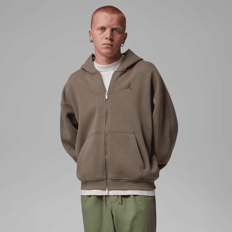 Jordan Brooklyn Men's Oversized Fleece Full-Zip 'Palomino'