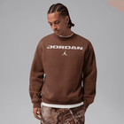 Jordan Brooklyn Men's Fleece Crew-Neck Sweatshirt 'Brown'